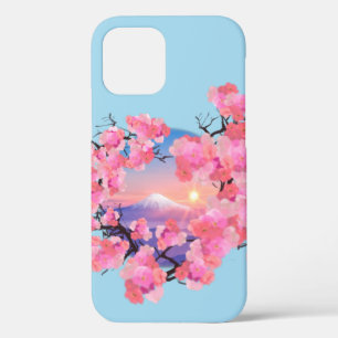 Cherry Blossoms by Mount Fuji 2 iPhone 12 Pro Case