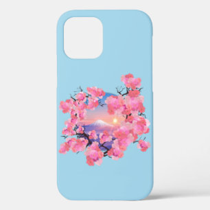 Cherry Blossoms by Mount Fuji iPhone 12 Pro Case