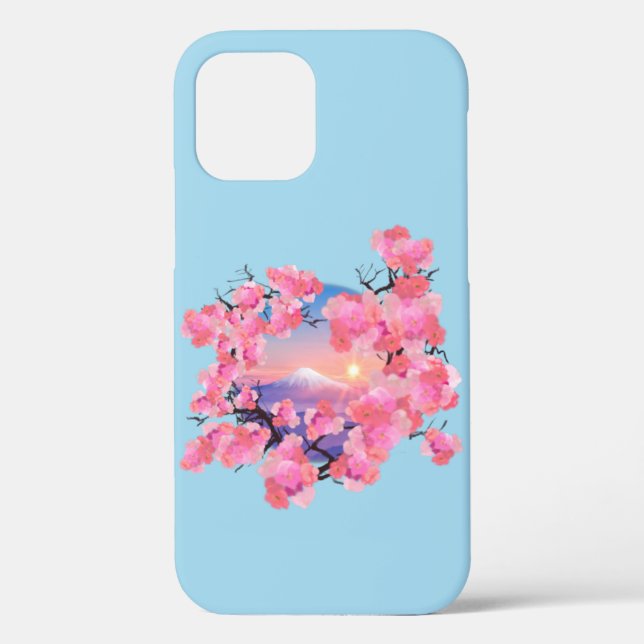 Cherry Blossoms by Mount Fuji Case-Mate iPhone Case (Back)