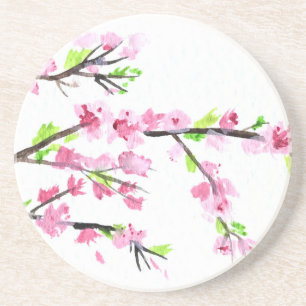 Cherry blossoms coaster