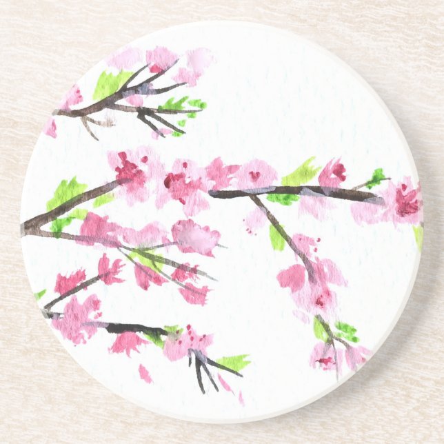 Cherry blossoms coaster (Front)