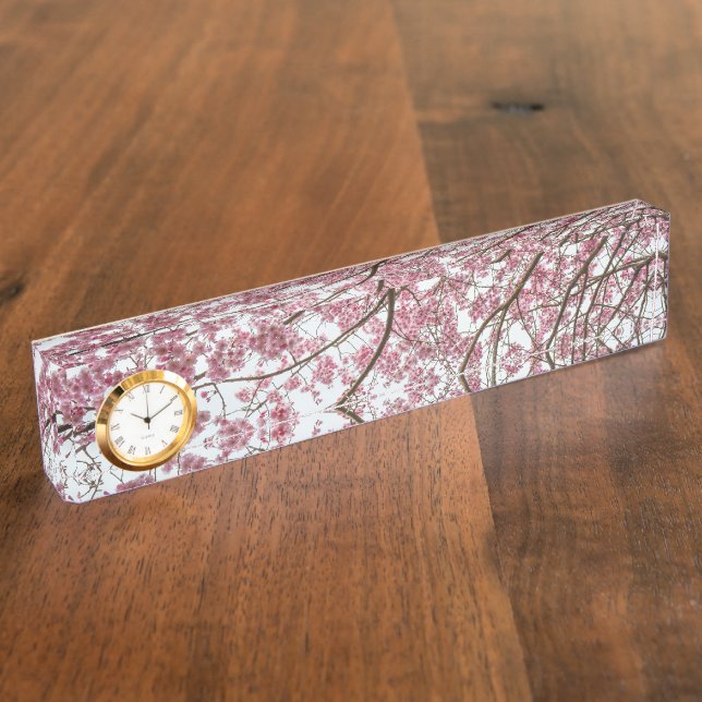 Cherry Blossoms Custom Desk Destiny Destiny'S Nameplate (Side)