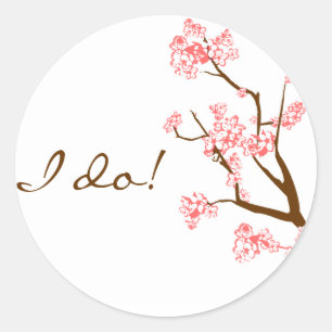 Cherry Blossoms Envelope Seal Stickers