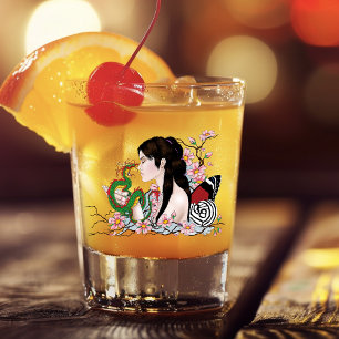 Cherry Blossoms Fairy Dragon Friendship Shot Glass