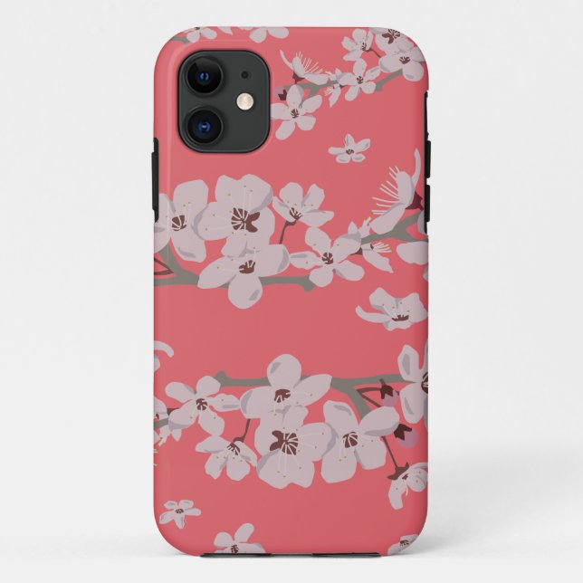 Cherry Blossoms Floating Flowers Case-Mate iPhone Case (Back)