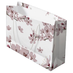 Cherry Blossoms Floating Flowers  Large Gift Bag