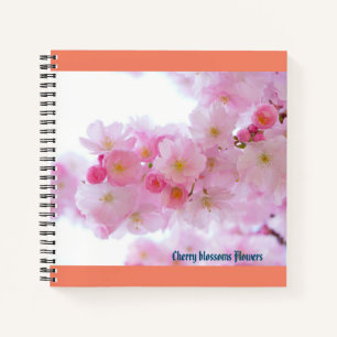 Cherry blossoms Flowers  Spiral Notebook