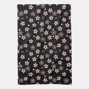 Cherry Blossoms, Japanese Design Tea Towel