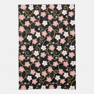 Cherry Blossoms, Japanese Design Tea Towel