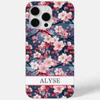 Cherry Blossoms Japanese Sakura Monogrammed