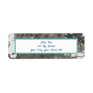 Cherry Blossoms mailing label Return Address Label