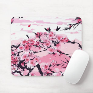 Cherry blossoms mouse pad