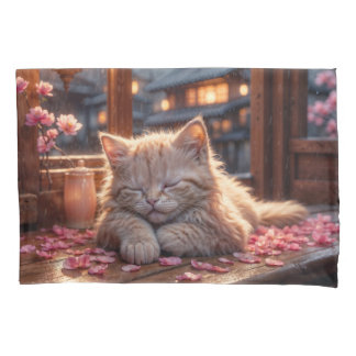 Cherry Blossom's Nap Time Pillowcase