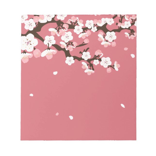 Cherry Blossoms Notepad (Front)