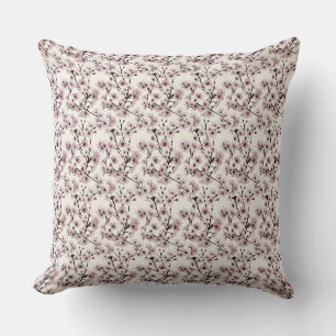 Cherry Blossoms on Ivory — Delicate & Contemporary Cushion