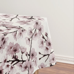 Cherry Blossoms on Ivory — Delicate & Contemporary Tablecloth