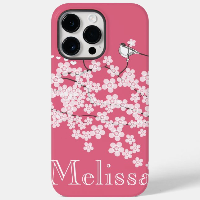 Cherry Blossoms Personalised iPhone 6 case (Back)