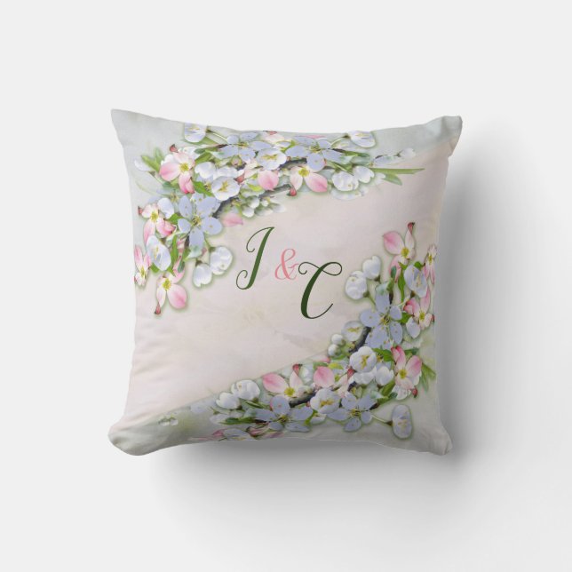 Cherry Blossoms Pillow (Front)