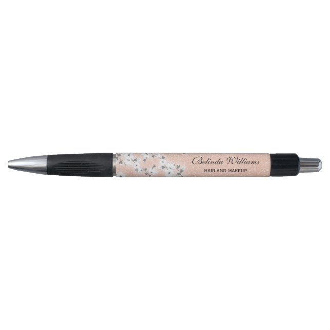 Cherry Blossoms Pink Glitter Add Name  (Front)