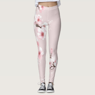 Cherry Blossoms Pink Leggings