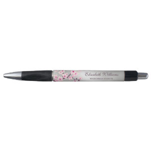 Cherry Blossoms Pink Silver Wedding Planner