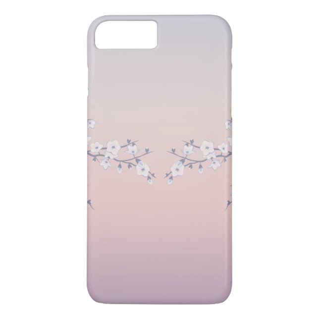 Cherry Blossoms Rose Gradient Case-Mate iPhone Case (Back)