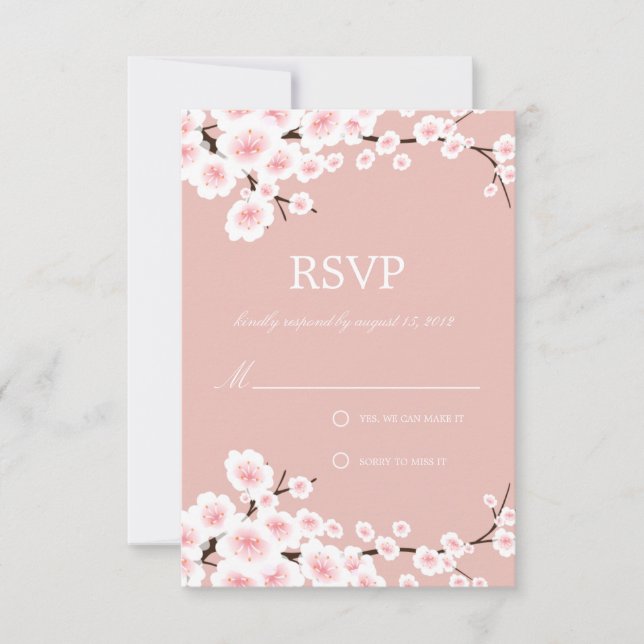 CHERRY BLOSSOMS | RSVP CARD (Front)