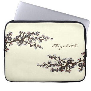 Cherry Blossoms Sakura Laptop Sleeve (black)