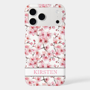 Cherry Blossoms Sakura Pattern Monogrammed