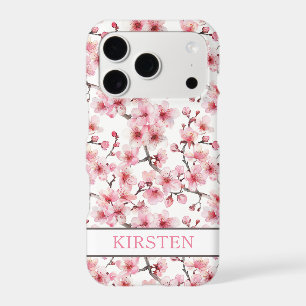 Cherry Blossoms Sakura Pattern Monogrammed