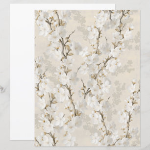 Cherry blossoms scrapbook paper