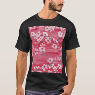 Cherry blossoms, seamless, watercolor pattern. T-Shirt