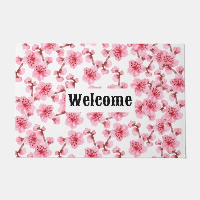 cherry blossoms Serenity  Doormat (Front)
