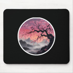 Cherry Blossoms Serenity Karma Sticker Mouse Pad