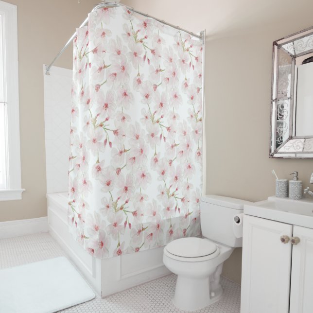 Cherry Blossoms Shower Curtain (In Situ)