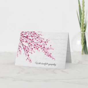 Cherry Blossoms Sympathy Card