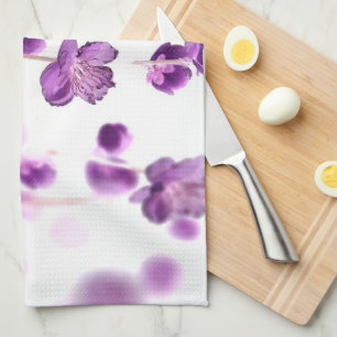 Cherry blossoms tea towel