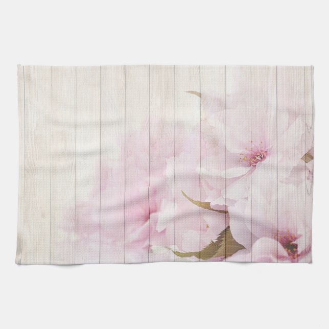 Cherry Blossoms Tea Towel (Horizontal)