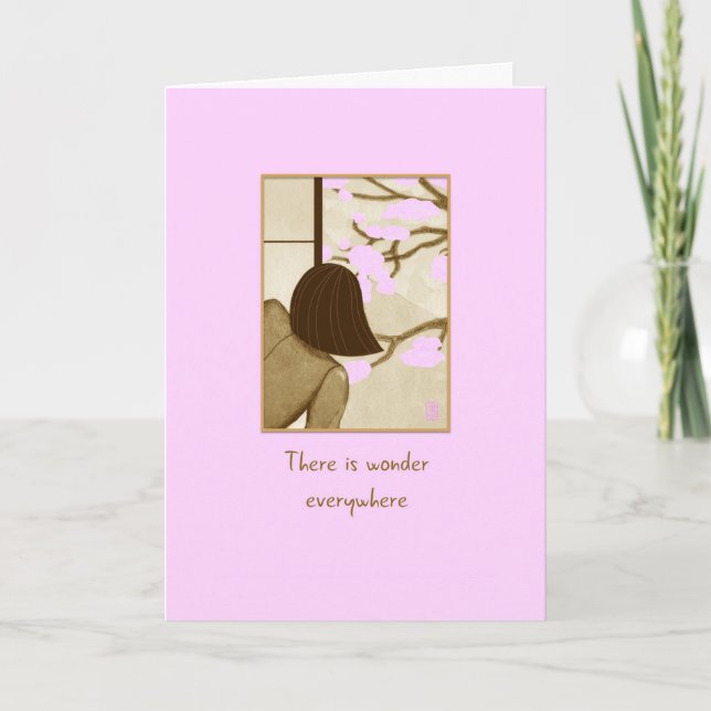 Cherry Blossoms There is Wonder Card (Front)