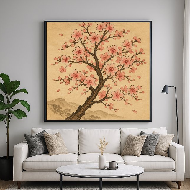 Cherry Blossoms - Traditional Japanese Art Style Poster (Creator Uploaded)