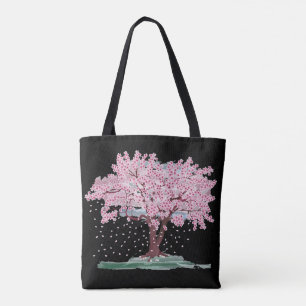 CHERRY BLOSSOMS TREE TOTE PURSE BAG