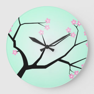 Cherry Blossoms Wall Clock