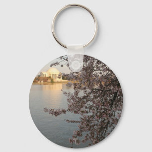 Cherry Blossoms Washington DC Key Ring