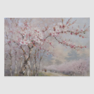 Cherry Blossoms Watercolor Decoupage  Tissue Paper