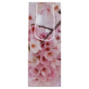 Cherry Blossoms Wine Gift Bag