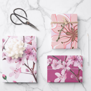 Cherry Blossoms Wrapping Paper Sheet