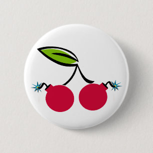 Cherry Bomb 6 Cm Round Badge