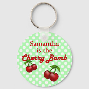 Cherry Bomb Custom Keychain