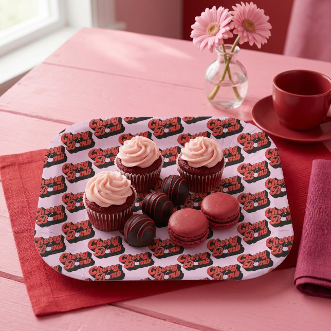Cherry Bomb Paper Plate (Creator Uploaded)