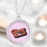 Cherry Bomb Silver Plated Necklace<br><div class="desc">🖤</div>